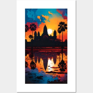 Splendid Angkor Wat View Posters and Art